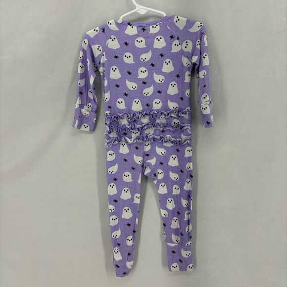 Baby One Pieces Purple Ghost Print - Picture 3 of 6